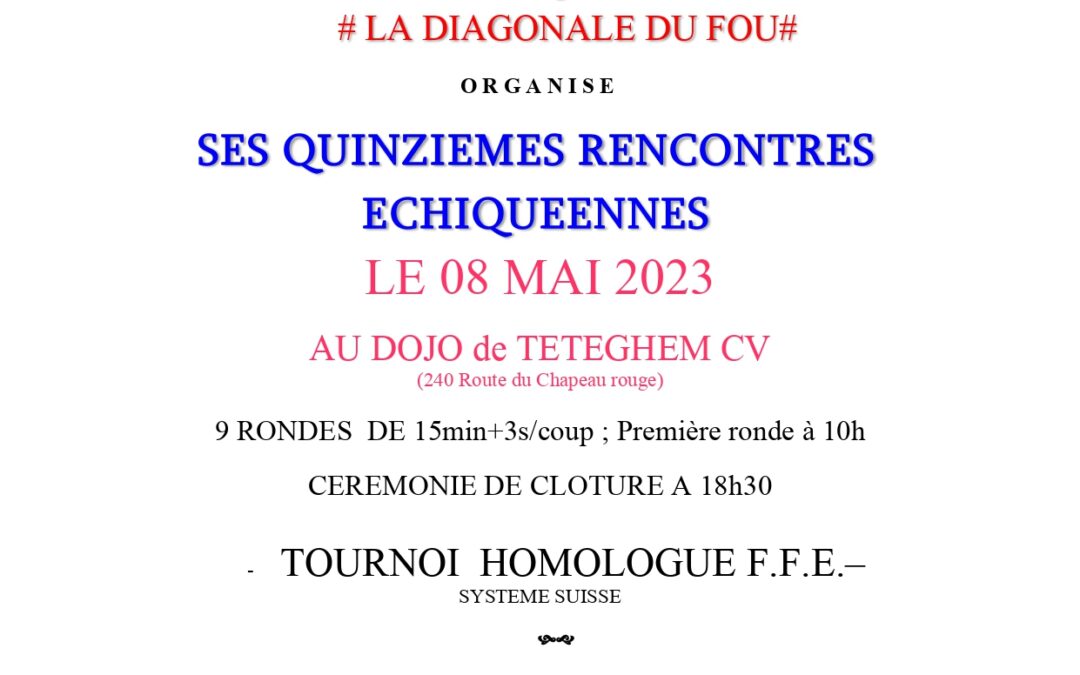 15e rencontres échiquéennes de Téteghem